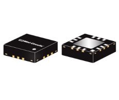 MMIC amplifier with low noise showing top and bottom of package