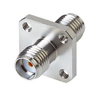 RF Adapter Straight SMA Female to SMA Female DC - 18GHz Flange 50Ω