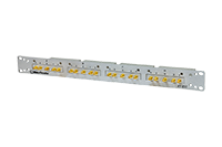 Splitter Panel, 4 x 4-Way, 0.5 - 6 GHz, 1U, SMA