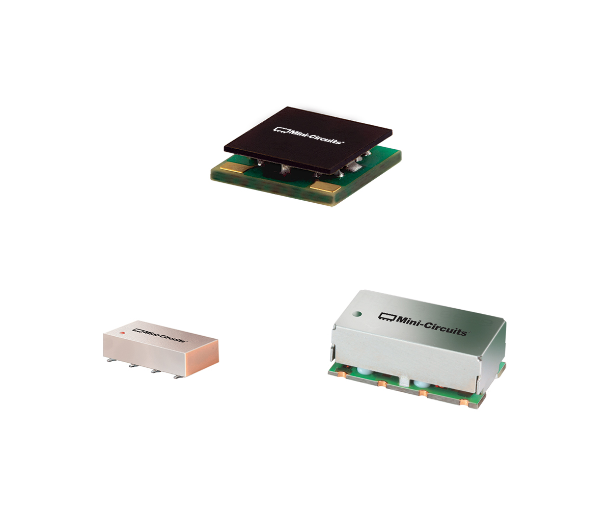 Three surface mount low pass filters