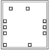 Die RF Gain Block Amplifier, 5000 - 20000 MHz, 50Ω