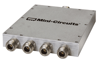 4 Ways DC Pass Power Splitter, 500 - 3300 MHz, 50Ω
