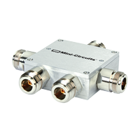 4 Ways DC Pass Power Splitter, 2000 - 4200 MHz, 50Ω