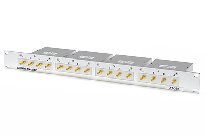 Splitter / Combiner Panel, 4 x 4-Way, 0.6 - 6 GHz, 1U, SMA