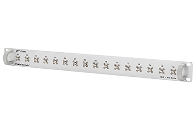 Connector Adapter Patch Panel, 16 x SMA (f-f), DC - 18 GHz, 1U