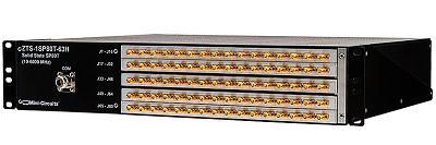 SP80T Solid-State Switch Rack, 10 - 6000 MHz, 2U, SMA & N